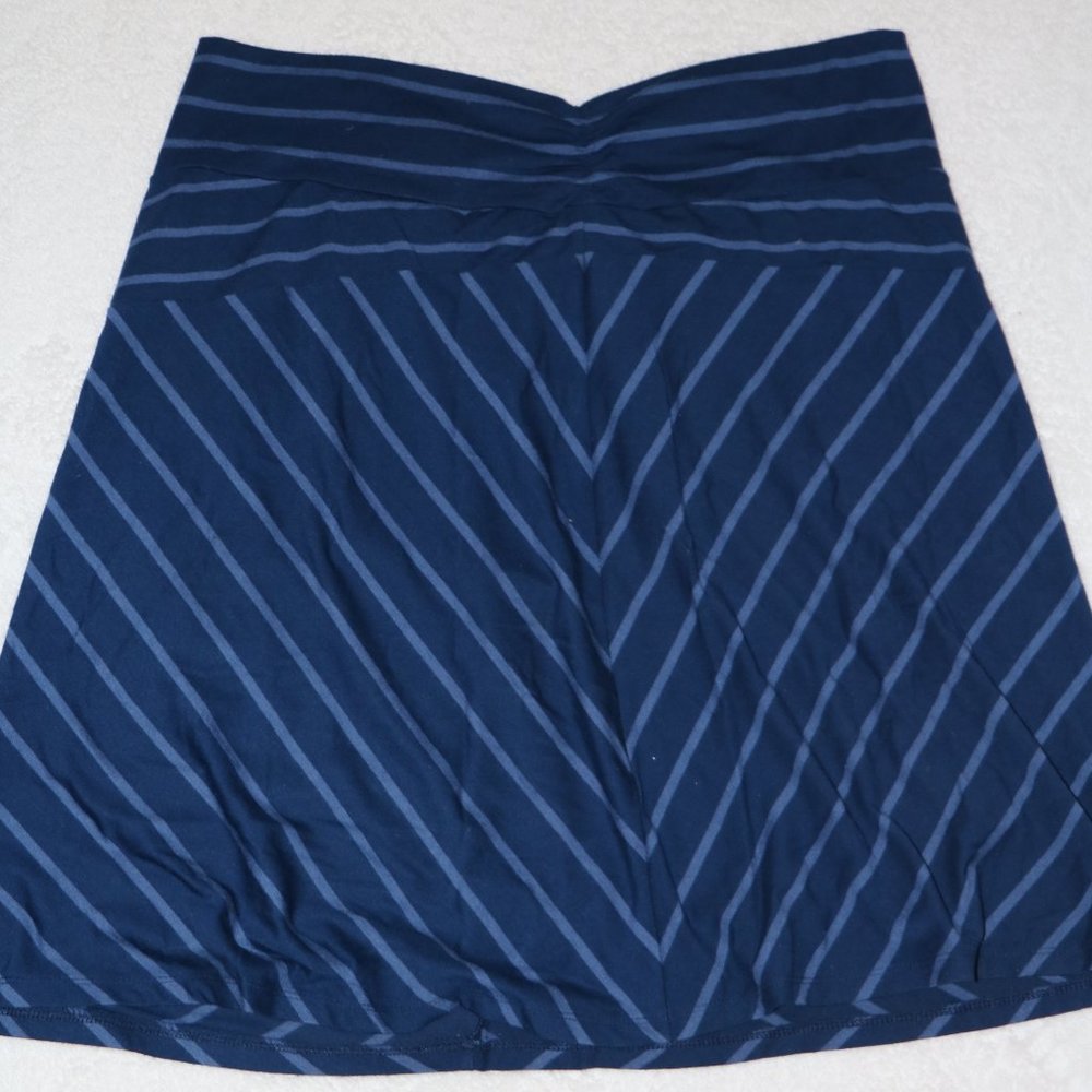 Faded Glory Blue Striped Casual Mini Skirt- Size XXL/2XG (20)